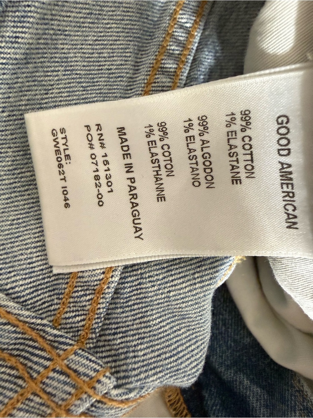 Good American The Weekender Distressed Relaxed Straight Jeans 4/27 NWOT - Picture 7 of 8